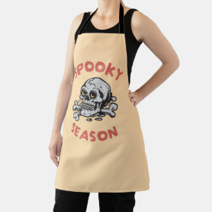 Tablier Halloween crâne de la saison éffrayante