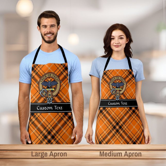 Tablier Halloween Crest sur Tartan Apron (Créateur téléchargé)
