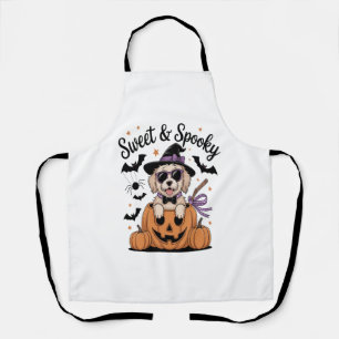 Tablier Halloween de chien doux et Éffrayant