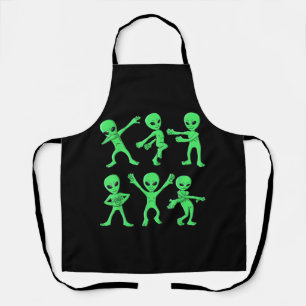 Tablier Halloween de danse des aliens