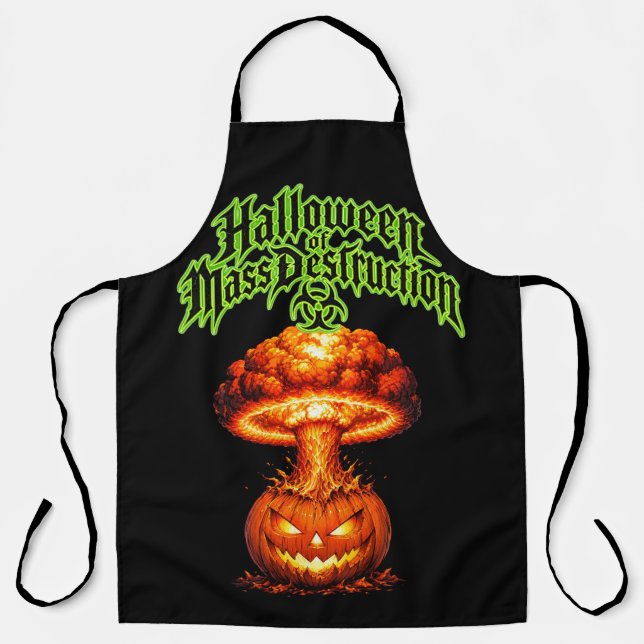 Tablier Halloween de destruction massive Jack-o'-lanterne  (Recto)