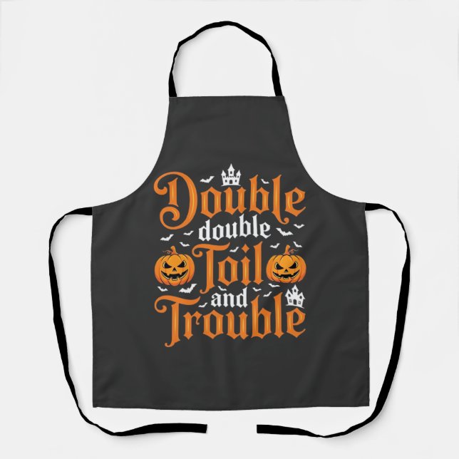 Tablier Halloween Double Double Toil and Trouble_1 (Recto)