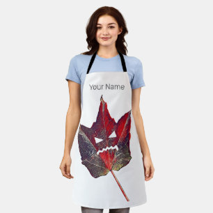 Tablier Halloween Feuilles de feuillage d'automne automne 