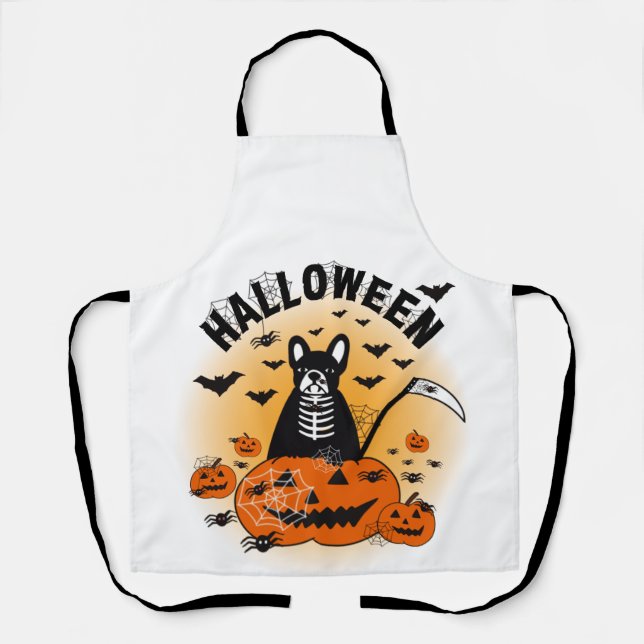 Tablier Halloween Frenchie (Recto)