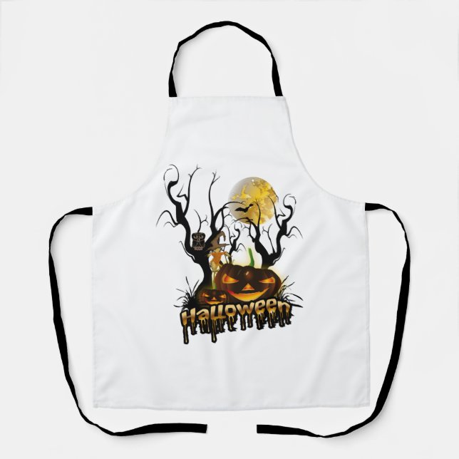 Tablier Halloween funny pompine (Recto)