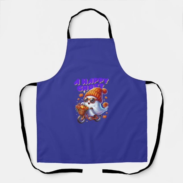 Tablier Halloween Ghost Boo Milk Tea Apron (Recto)