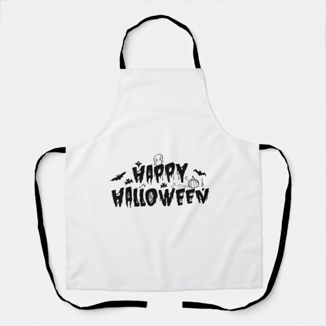 Tablier Halloween heureux (Recto)