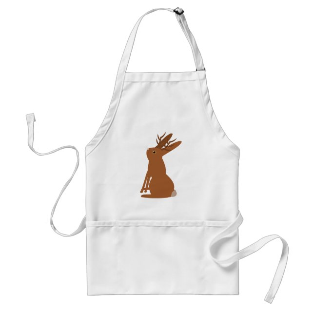Tablier Halloween Jackalope Trou ou traitement (Devant)