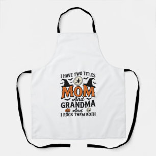 Tablier Halloween Maman Grand-mère Vintage Chemise de Sorc