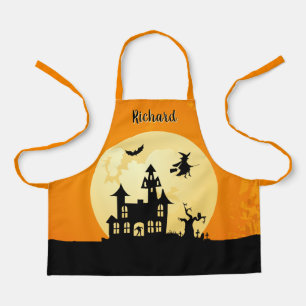 Tablier Halloween Moonlight Maison Hantée Pour Enfants