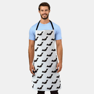 Tablier Halloween, motif de chauves-souris, farce ou frian