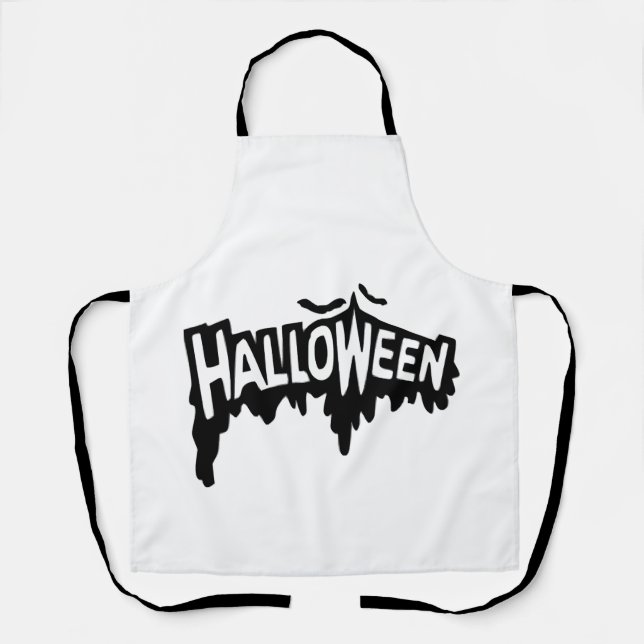 Tablier Halloween noir (Recto)