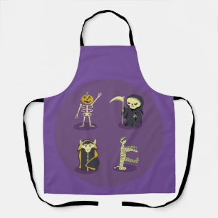 Tablier Halloween Squelette Dracula Mummy Griffe Reaper