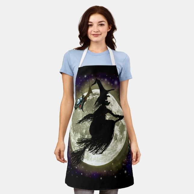 Tablier Halloween Witch (Porté)