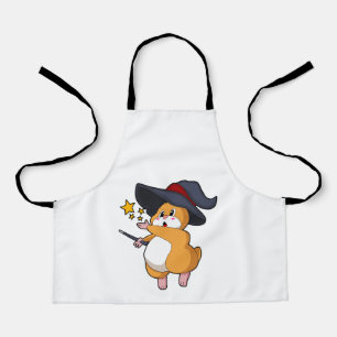 Tablier Hamster as Wizard with Magic mur