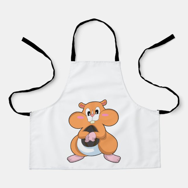 Tablier Hamster au noyer (Recto)
