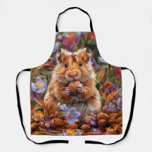 Hamster Parmi Les Fleurs Bleues