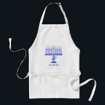Tablier Hanoukka Menorah (personnalisable)<br><div class="desc">Vous pouvez personnaliser ce beau cadeau de Chanukah avec un nom ou votre propre texte !</div>
