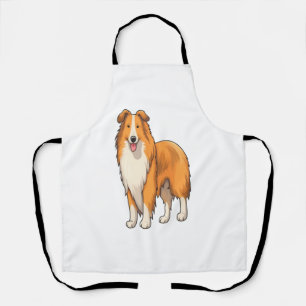 Tablier Happy Cartoon Rough Collie