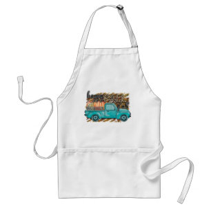 Tablier Happy Fall Y'all Citrouille Farm Truck Apron