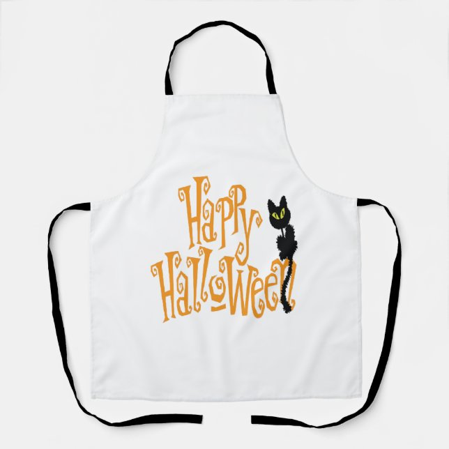 TABLIER HAPPY HALLOWEEN CAT (Recto)