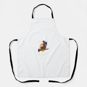 Tablier Happy Halloweenie Dachshund Chien Halloween Witch