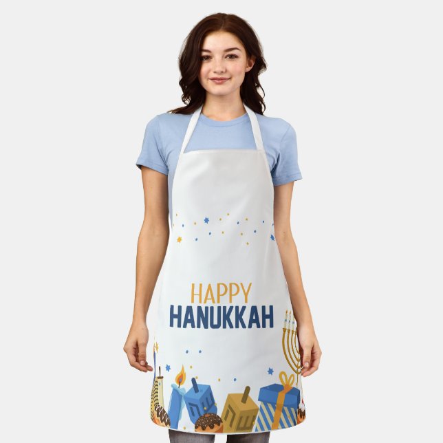 Tablier Happy Hanukkah Entertaining (Porté)