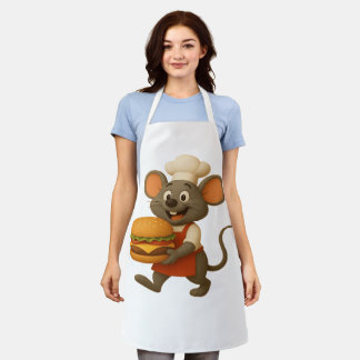 Tablier Happy Mouse Chef avec Big Cheese - Cuisine Apron