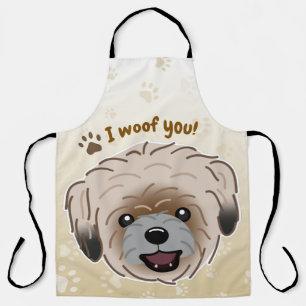 Tablier Happy Shih Tzu Amoureux des chiens I Woof You Paws
