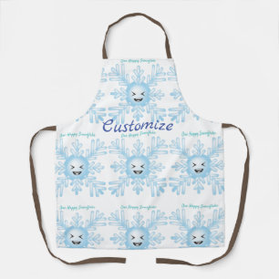 Tablier Happy Snowflake Emoticon Thunder_Cove