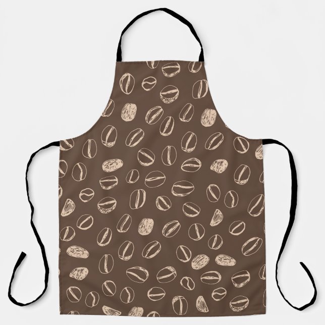 Tablier Haricots de café : Doodon de dessin Vintage (Recto)