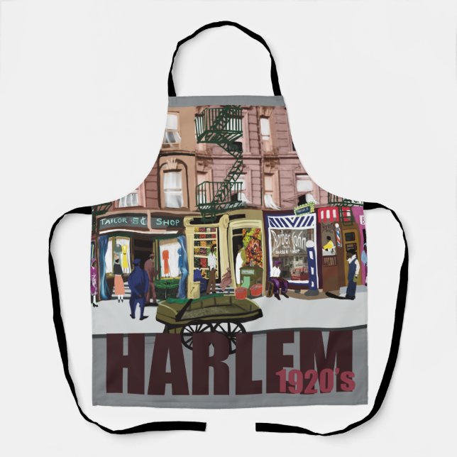 Tablier HarlemBizBoom Apron - Cuire, Créer, Célébrer (Recto)