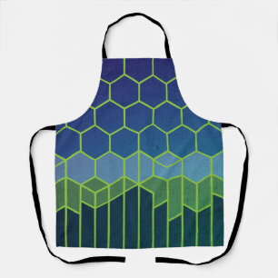 Tablier Harmonie Hexagonale Élégante Abstraite Géométrique