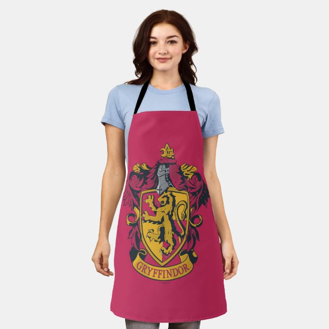 Tablier Harry Potter | Gryffindor Blason Or et Rouge (Porté)