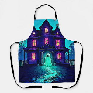 Tablier Haunween Ghost House Design