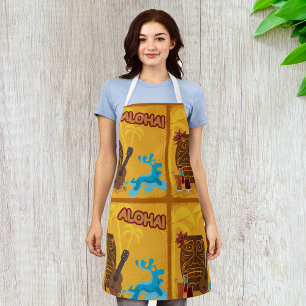 Tablier Hawaii Aloha Tiki Bar Retro Luau Party