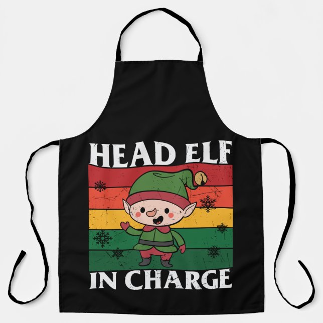 Tablier Head Elf In Charge (Recto)