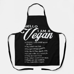 Tablier Hello I Am A Vegan 9 Things About Vegan