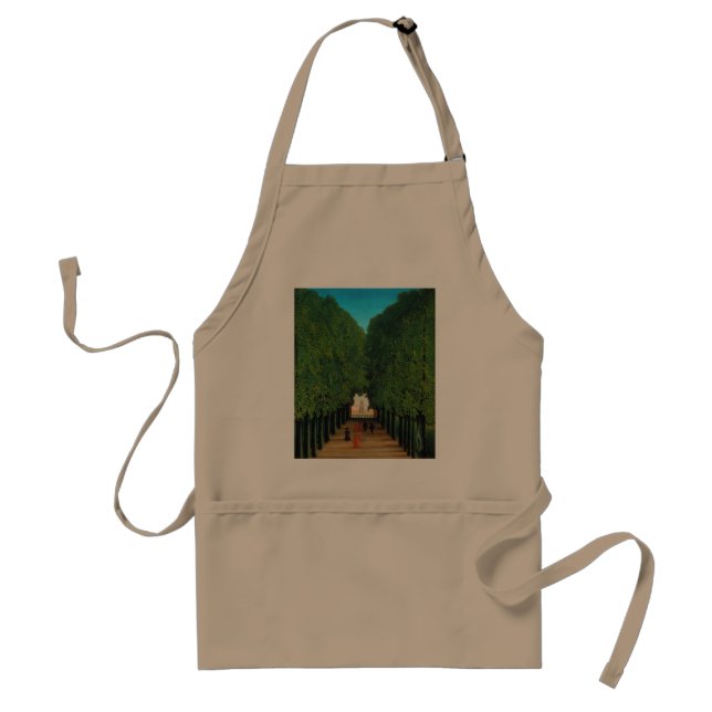 Tablier Henri Rousseau, Allée dans le parc à Saint-Cloud (Devant)
