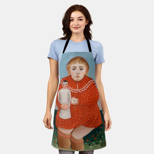 Tablier Henri Rousseau - Enfant avec poupée (Porté)