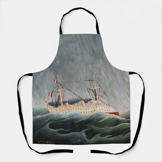 Tablier Henri Rousseau - Le navire dans la tempête (Recto)