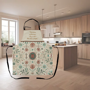 Tablier Herbe Boho personnalisable