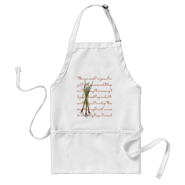 Tablier Herbes, épices et ciboulette faisant cuire le (Devant)