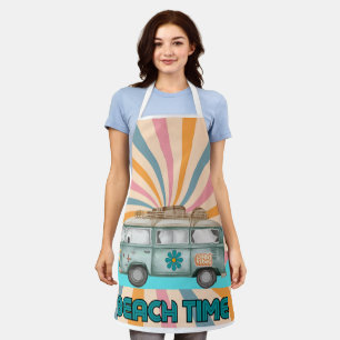 Tablier Heure de plage Retro Van Vibes