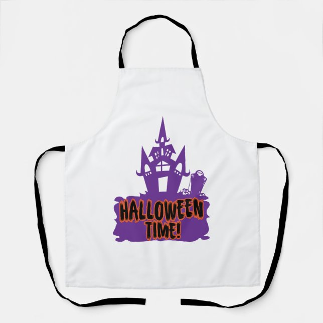 Tablier Heure d'Halloween ! (Recto)