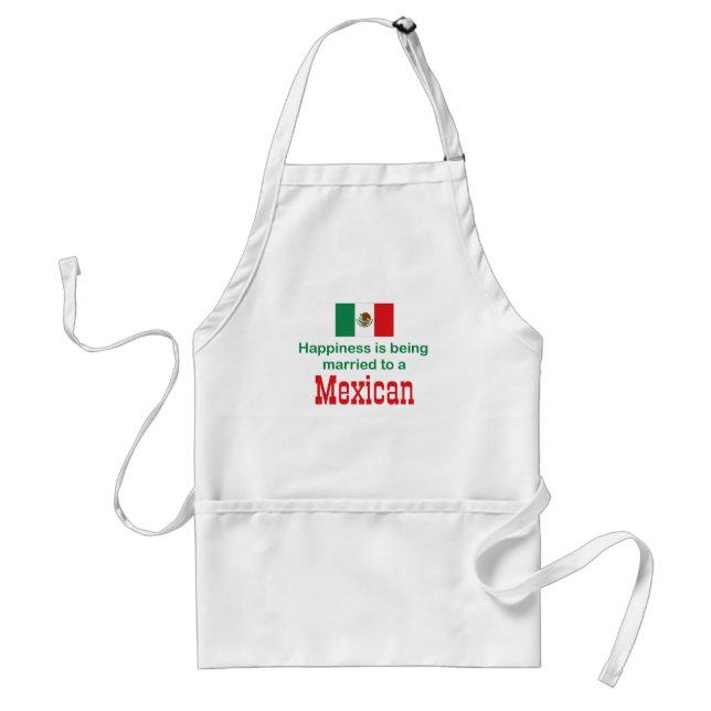 Tablier Heureusement marié à un Mexicain (Devant)
