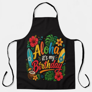 Tablier Hibiscus Aloha Anniversaire Hawaï