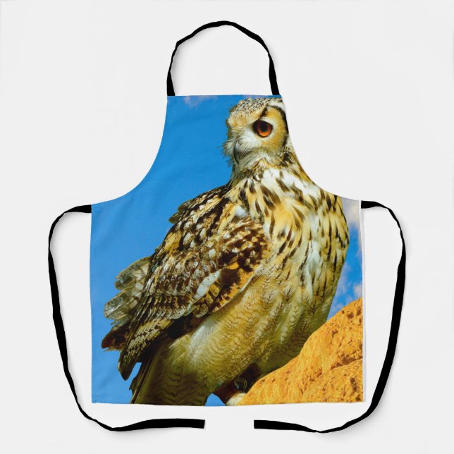 Tablier Hibou grand-duc  (Recto)