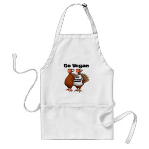 Tablier Hilarious Go Vegan Thanksgiving Humour Apron