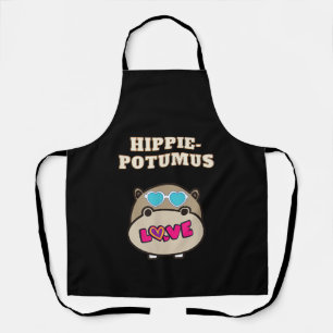 Tablier Hippie Potumus Baby Hippopotamus Lover